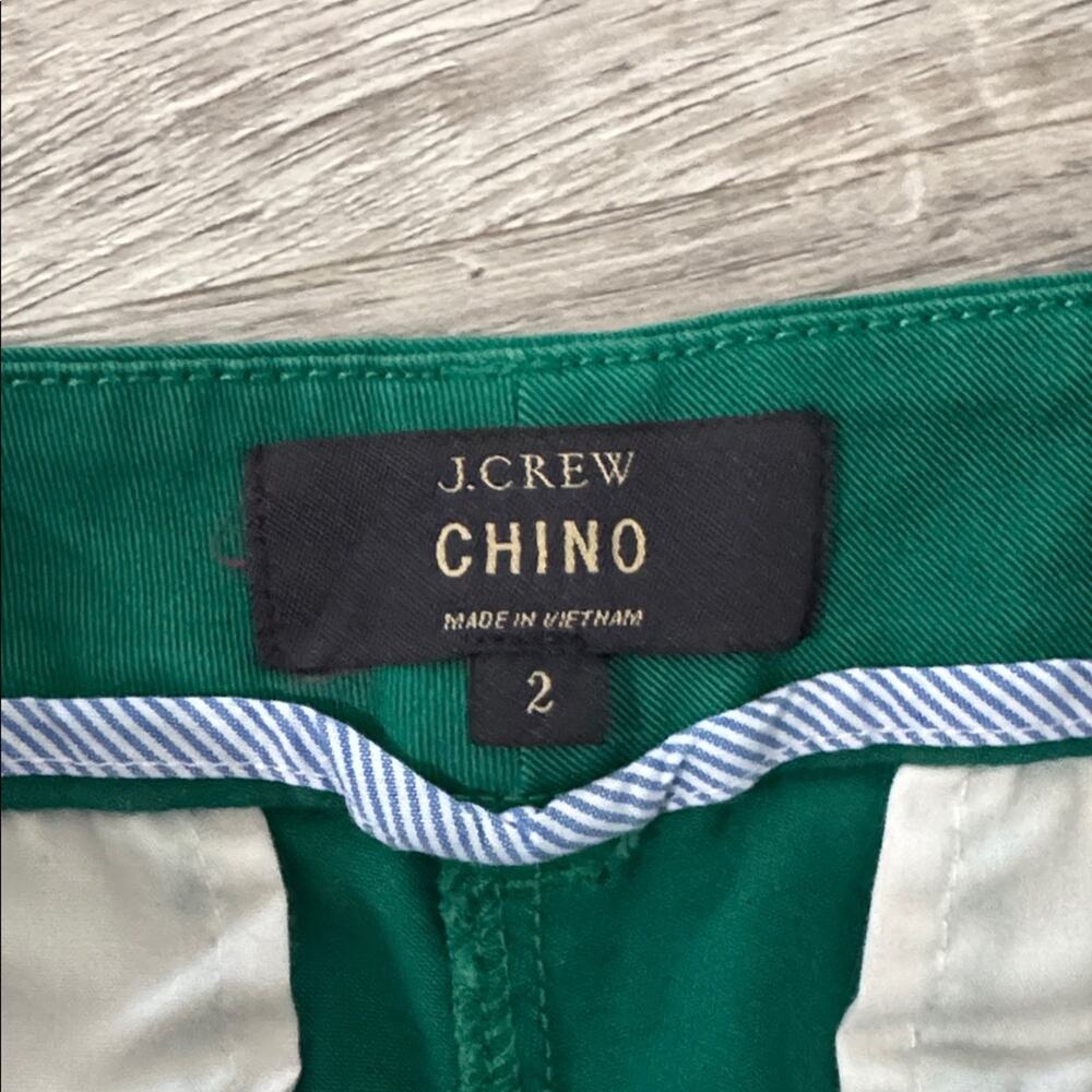 J. Crew Green Chino 4" Inseam Short Size 2 - Picture 5 of 6